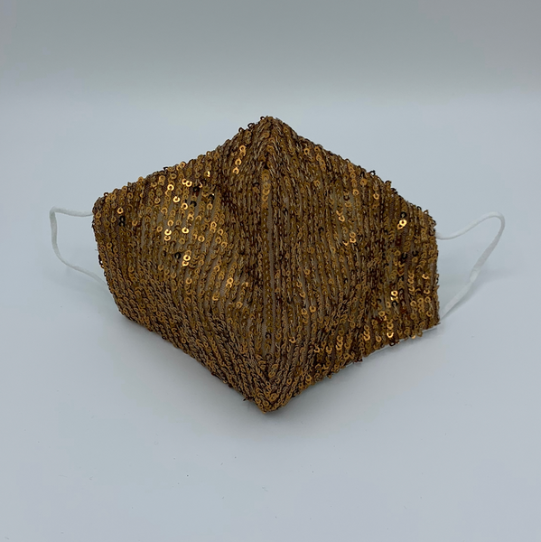 Pailletten-Maske (MNS), Kupfer/Gold