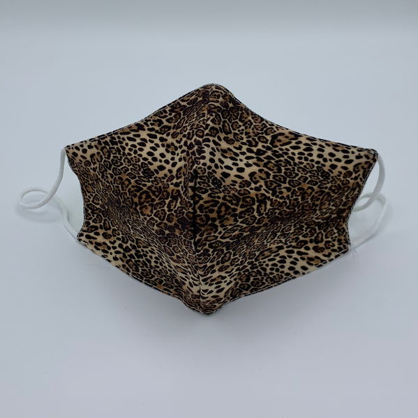 Maske Animalprint (MNS), Leopard Klein