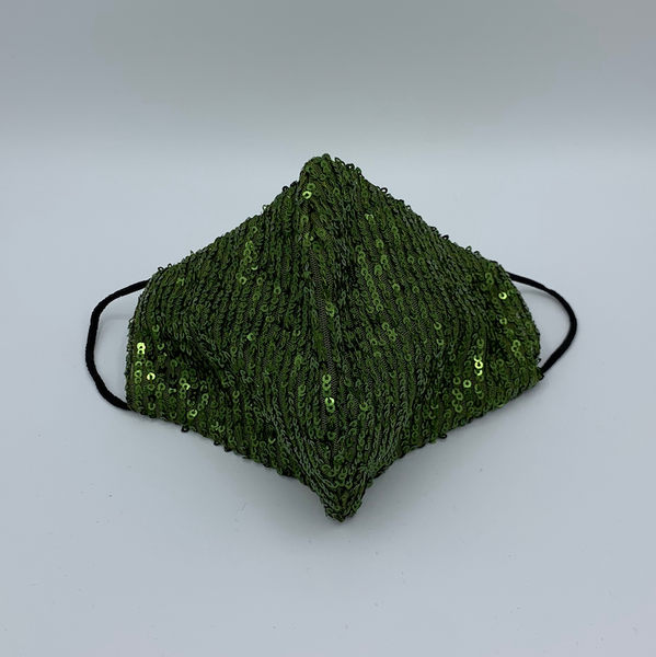 Pailletten-Maske (MNS), Olivgrün